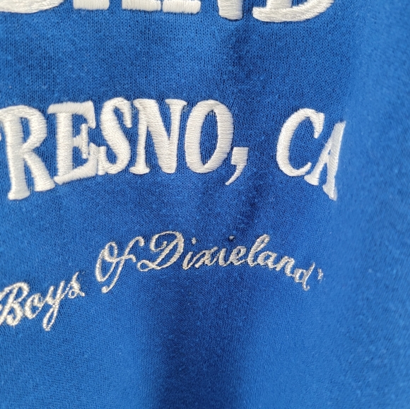 Vintage Blue Street Jazz Band Fresno California Santee Sweats Heavyweight XL - Picture 6 of 8